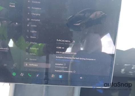 2025 Tesla Model 3 Long Range Rear-Wheel Drive из США, поврежденный, VIN 5YJ3E1EA2SF017733